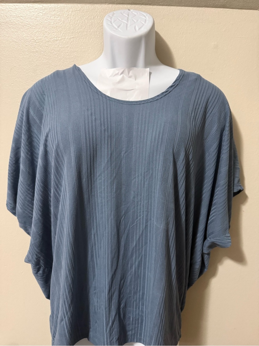 Zenobia Relaxed Scoop Neck Tunic - Slate Blue